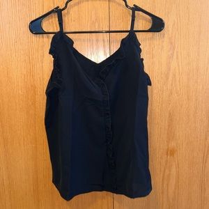 Frill Trim Soils Cami Top! Brand: SHEIN - Size: Small - Color: Black